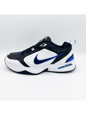 Nike Air Monarch IV Mens Size 13 Black White Royal Blue TrainingShoes 415445-002